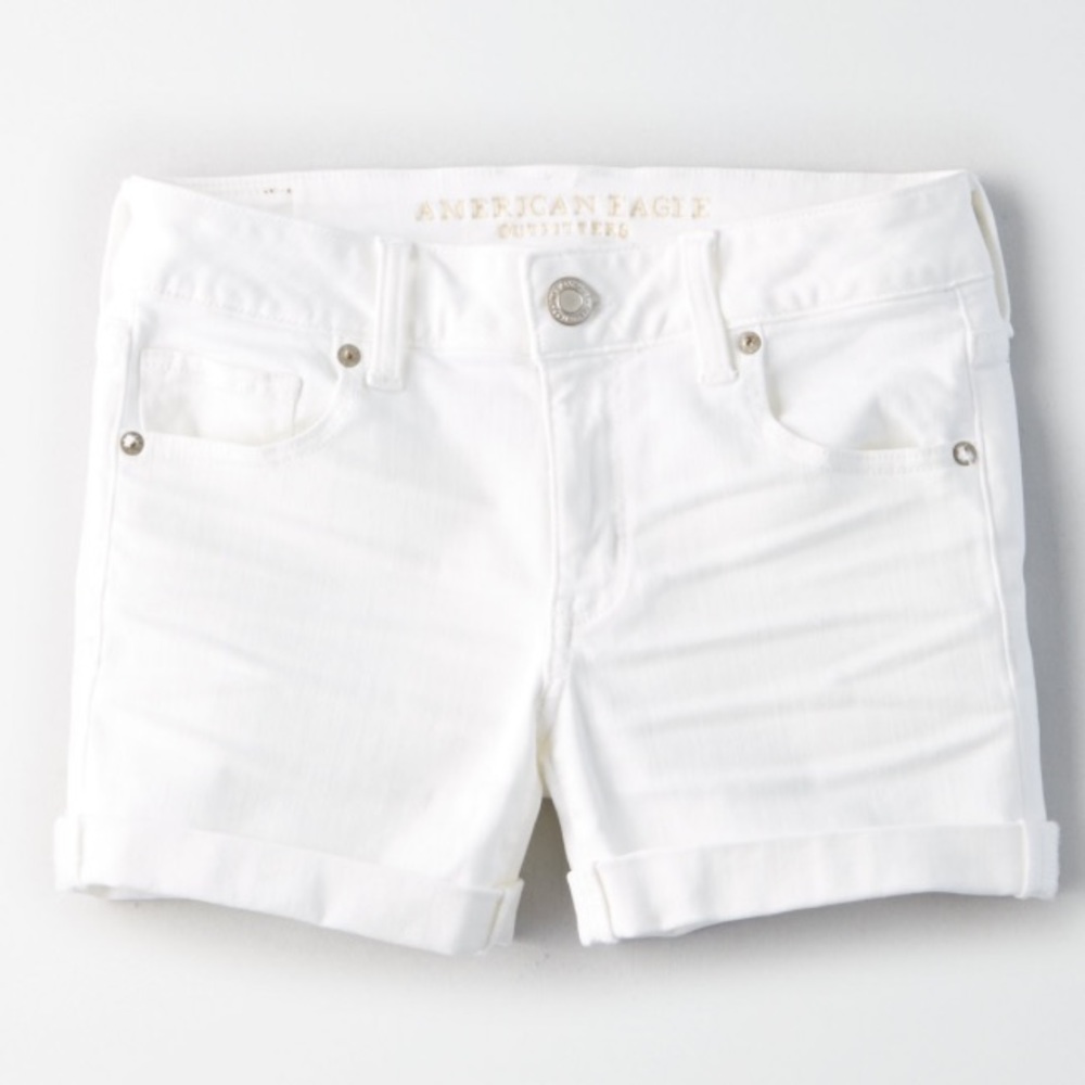 White American Eagle Jean Shorts